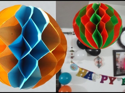 Paper Crafts, Paper Honeycomb Ball ,DIY Wall Hanging Ideas