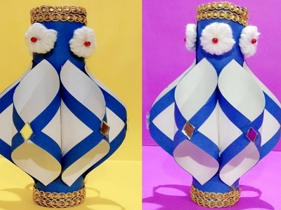Paper Flower vase for Decoration.paper crafts.crafts ideas.DIY Paper Crafts.Kids Crafts
