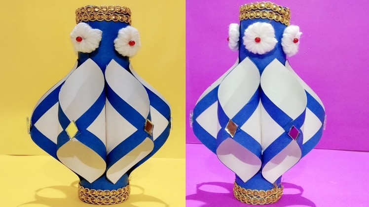 Paper Flower vase for Decoration.paper crafts.crafts ideas.DIY Paper Crafts.Kids Crafts