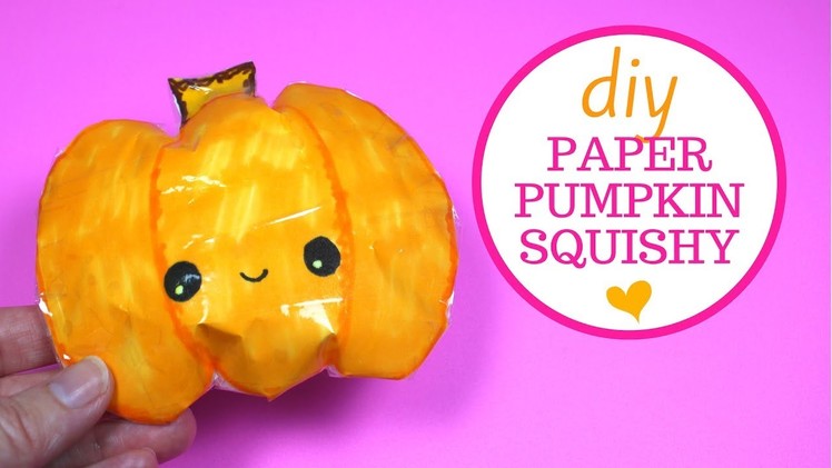 Paper Pumpkin Squishy | Kawaii Paper Pumpkin Squishy