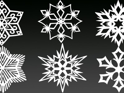 TOP 6 Amazing Paper Snowflakes in 5 MINUTES EACH - THE BEST DIY EASY - Yakomoga