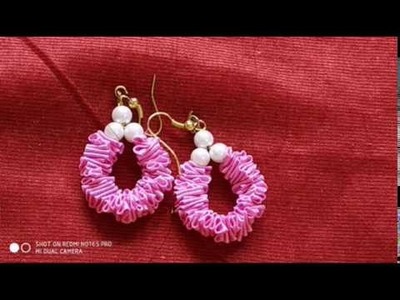 #veniscreatuons#DIY# how to do satin ribbon earrings