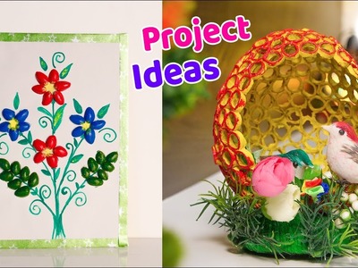 5 Best out of waste diy crafts ideas | Project ideas | Artkala