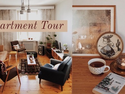Apartment Tour 2018 ☽ Mid-century modern + Thrifted Bohemian