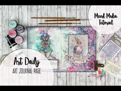 Art Daily by Nuneka (Art Journal Process)