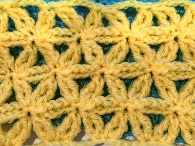 Crochet Flower of Life pattern for scarf shawl blanket