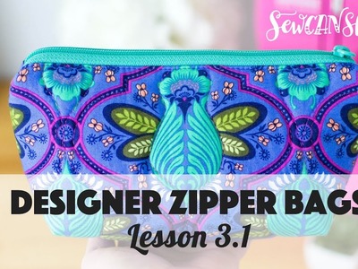 Designer Zipper Bags - Lesson 3.1 Cutting Squares from the Corners