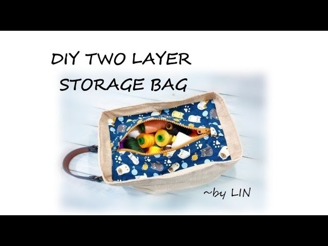 DIY BAG IDEAS ~ TWO LAYER STORAGE BAG #HandyMum