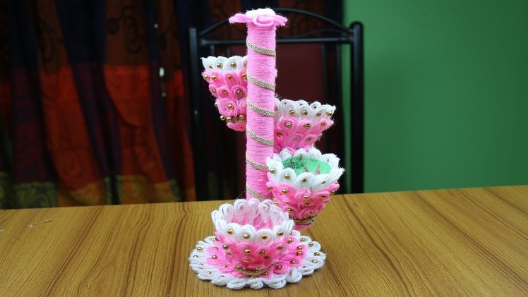 Easy Crafts Ideas - Waste Material Craft Ideas - Best out of waste - DIY Woolen Craft Idea