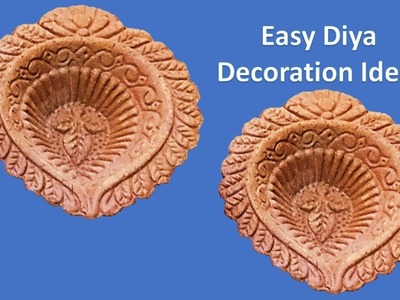 Easy Diya Painting Craft Idea. Diya Decoration idea. Diwali special