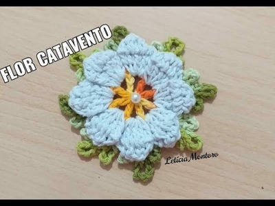Flor Catavento Crochê