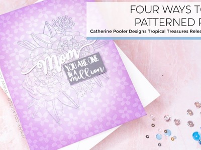Four Ways to Use Patterned Paper | Catherine Pooler Designs Tropical Treasures Video Hop