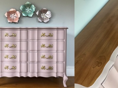 French Provincial Dresser Makeover with Chalk Paint