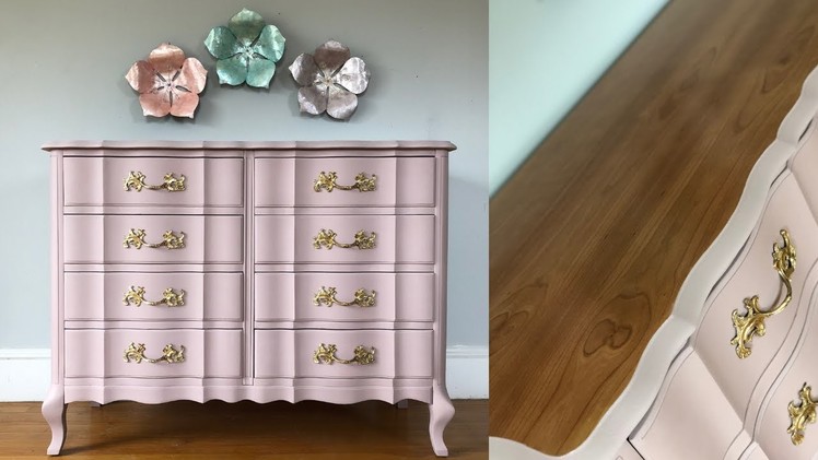 French Provincial Dresser Makeover with Chalk Paint