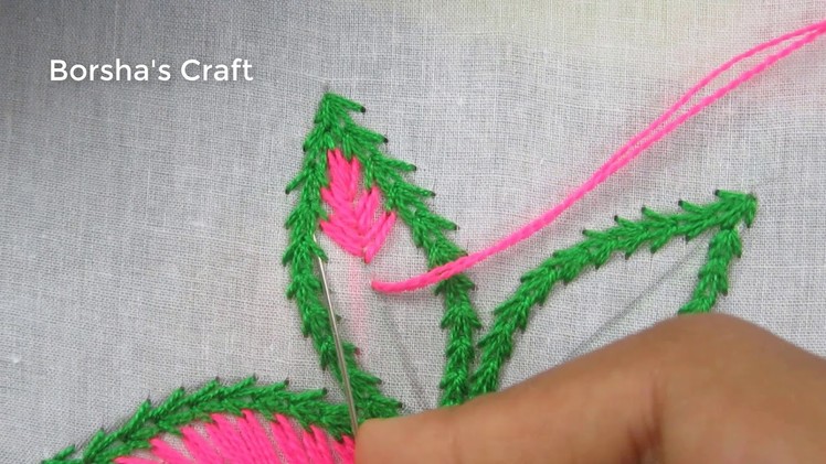 Hand Embroidery, Easy Flower Embroidery Tutorial, New Flower Embroidery Design