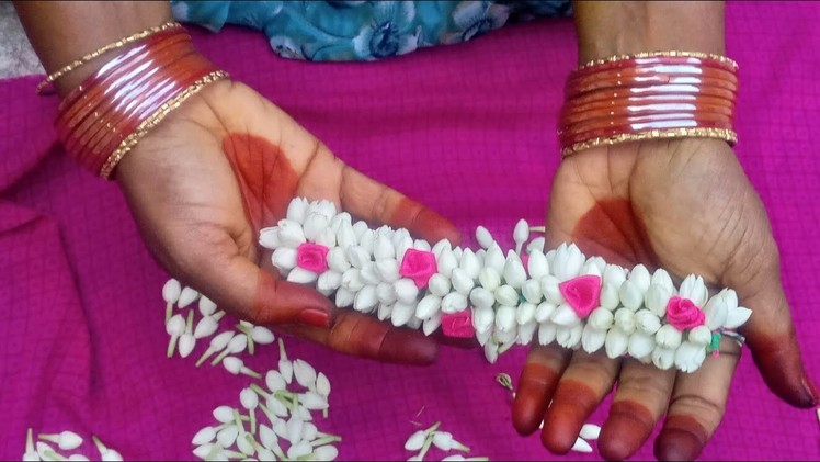 How to make a reception garland with Jasmine flower