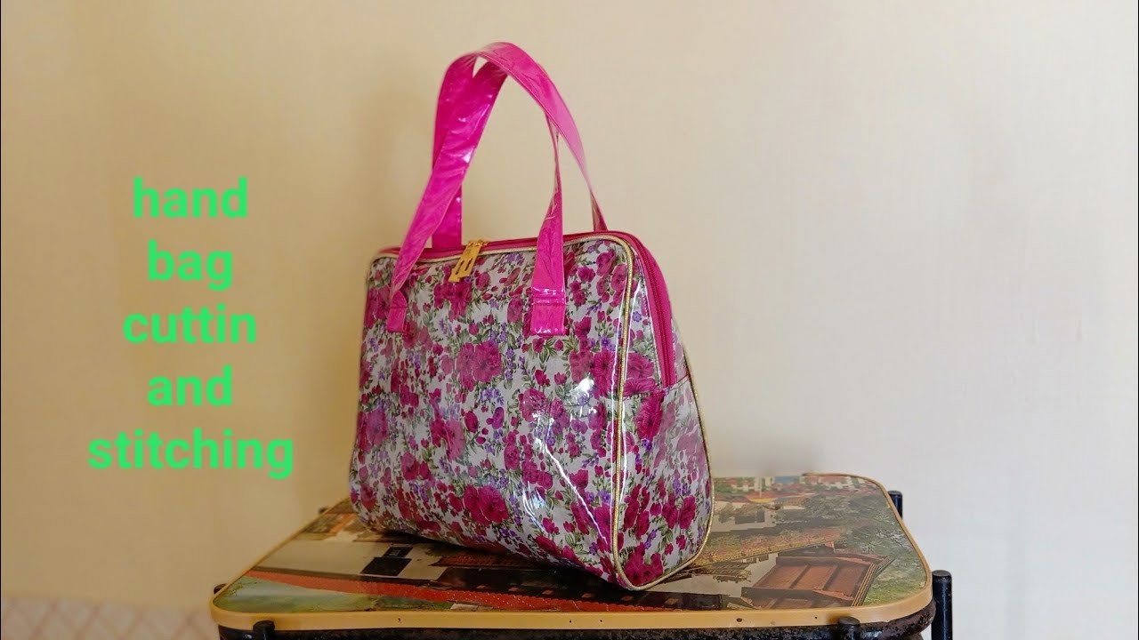 How To Make Hand Bag At Home Hand Bag Cutting And Stitching Simple 