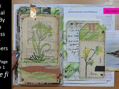 Junk Journal Step By Step Process For Beginners | Journal Page Episode 1