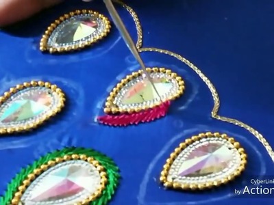 Latest Peacock Maggam Work Bridal Blouse Designs | Aari Embroidery Work