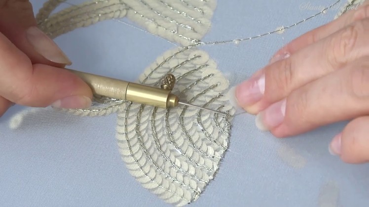 Luneville Embroidery Tutorial. Beginner. Module 3. Lesson 3