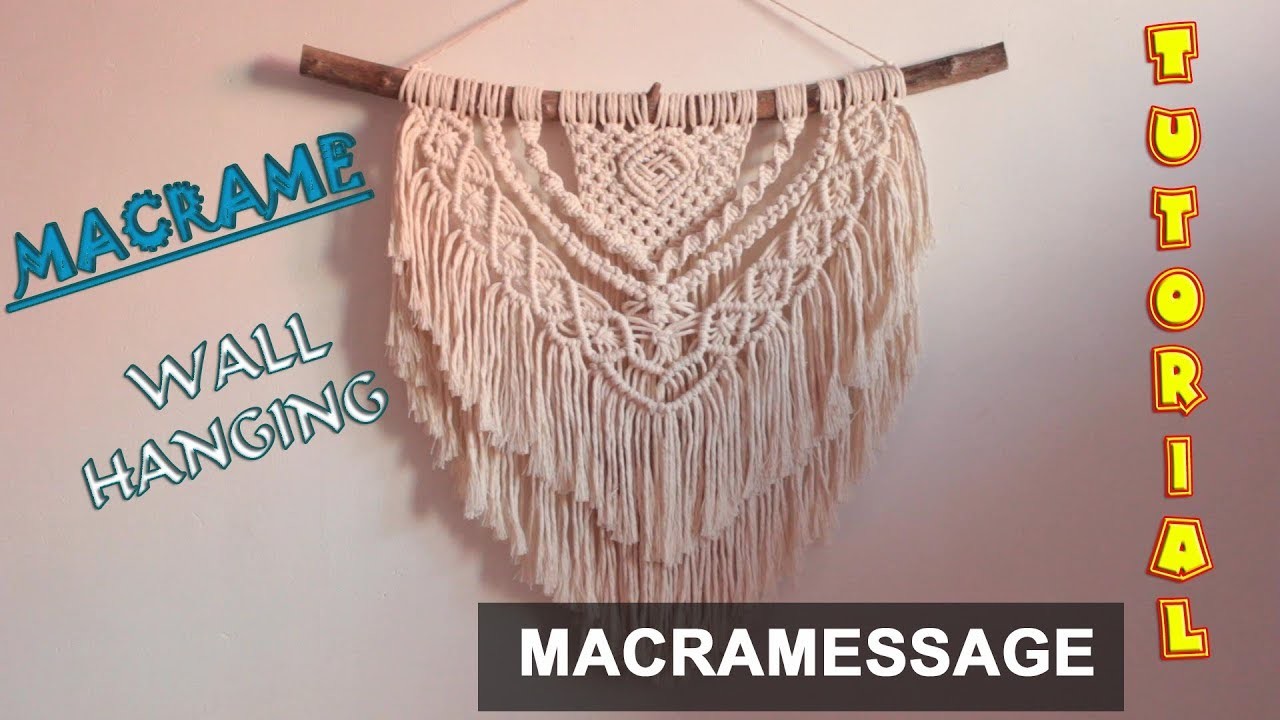 Macrame wall hanging Tutorial, Easy DIY for Macrame Beginners