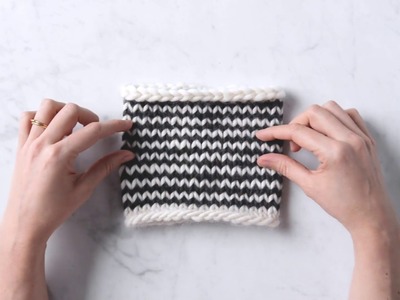 Stripes In The Round: Carrying Up the Yarn | Purl Soho
