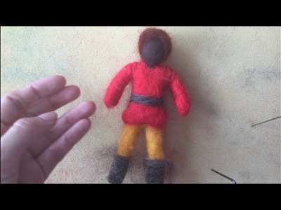 Waldorf Needle Felted Pipe Cleaner Doll; Pt 2, The Body
