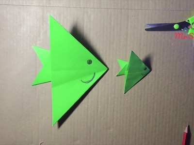 Wie man Fisch mit Papier faltet - Make origami paper fish | Mr Simple