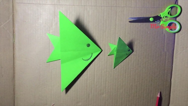 Wie man Fisch mit Papier faltet - Make origami paper fish | Mr Simple