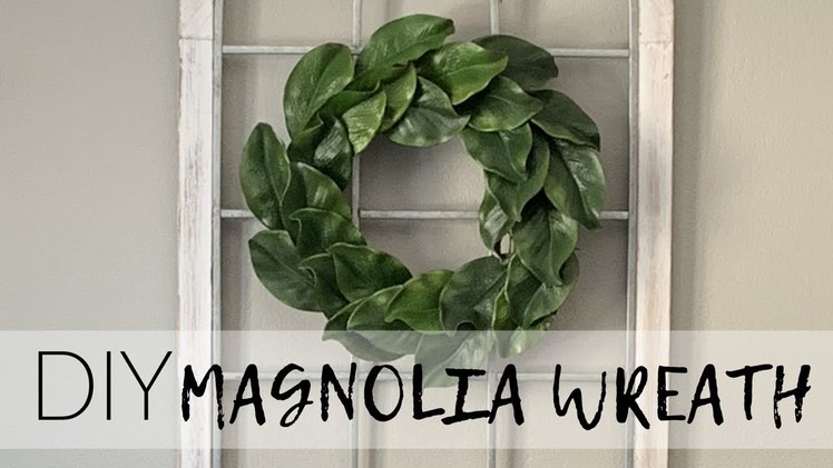 $12 DIY Magnolia Wreath. A Caffeinated Home