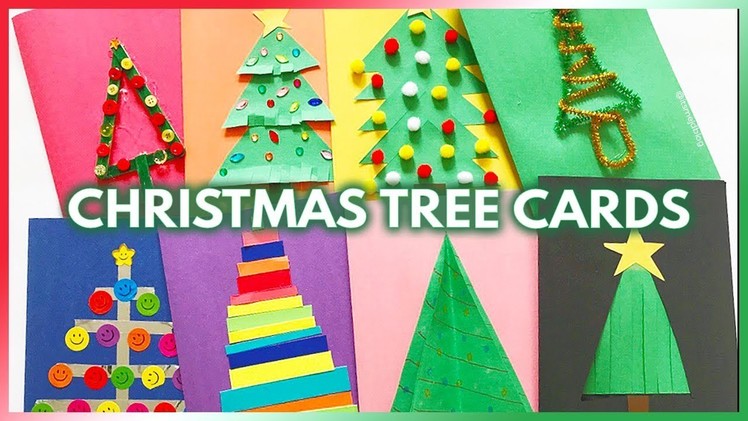 8 DIY Christmas Tree Cards That Kids Can Make