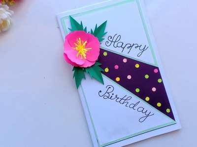 Beautiful Handmade Birthday card idea. DIY Greeting Pop up Cards for Birthday.