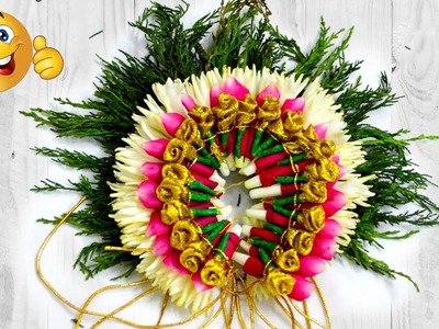 Bridal flower making | flower veni | flower garland | jadai billai | | #diy | #158