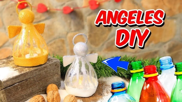 Christmas recycled decorations DIY! Christmas crafts with plastics bottles