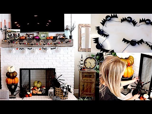 Decorate For Halloween With Me & DIY Halloween Garlands!!