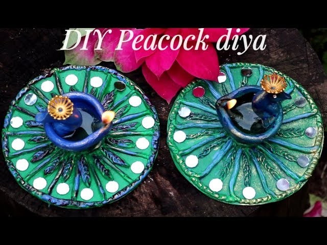 Diwali.Festive  Decor Ideas 2018- DIY Peacock Diya