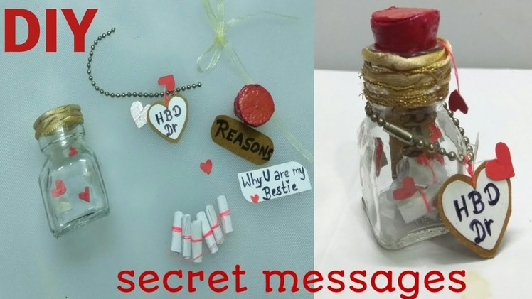 DIY. Birthday gift with secret messages for ur friends. 