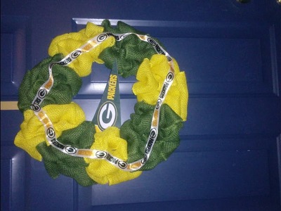 DIY BURLAP  WREATH