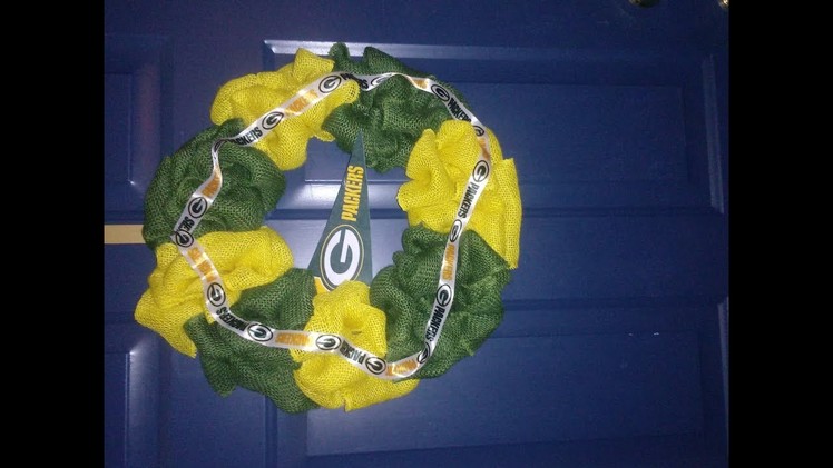 DIY BURLAP  WREATH