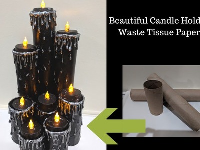 DIY |Candle Holder| Tealight Candle Holder | Diwali Special| Halloween Special