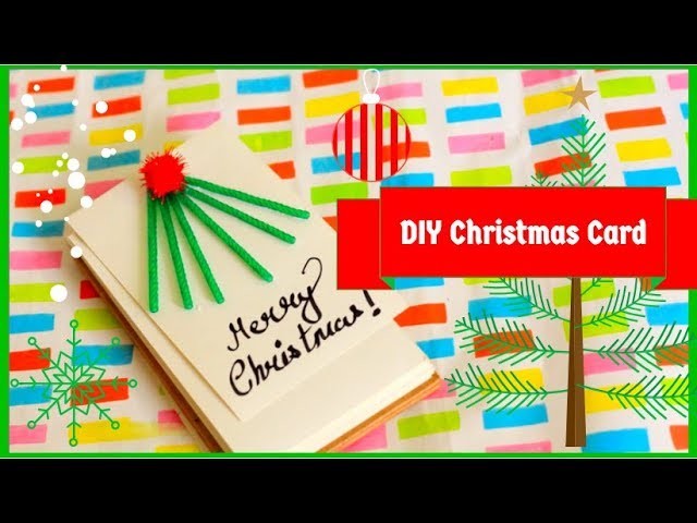 DIY Christmas card.decor |How to make Easy Handmade gift idea at home 2018 (for kids)|that desi soni