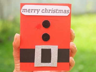 DIY christmas cards.Making Christmas card for kids.Simple & easy card for Christmas.Cute card