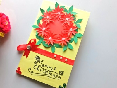 DIY Christmas greeting card - simple and easy making idea.