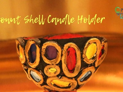 DIY Coconut shell Candle holder | Lamp shade DIY step by step