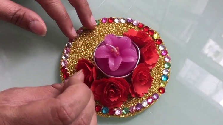 DIY Diya Decoration Ideas | How To make Diwali Diya at Home | Christmas  decoration candles