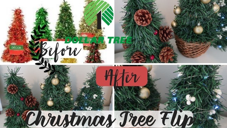 DIY Dollar Tree Christmas Decor | Christmas Tree Flip | Dollar Tree Flip