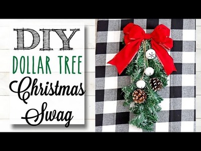 DIY Dollar Tree Christmas Swag | 5 of 12 Days of Christmas