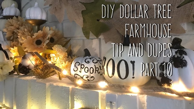 DIY Dollar Tree Farmhouse Tips and Dupes Part 10