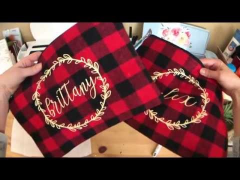 DIY Easy and Affordable Christmas Gift Series! Personalized Makeup Bag!