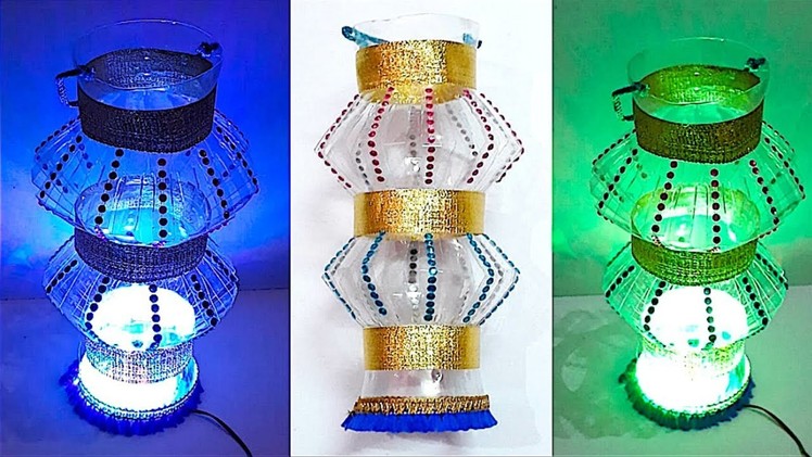 DIY - Easy Lantern.Akash kandil from plastic bottle - Part 3 | DIY Christmas Decorations Idea
